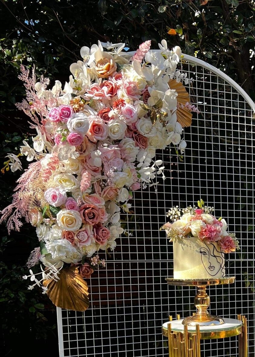 Backdrop Floral Arrangements