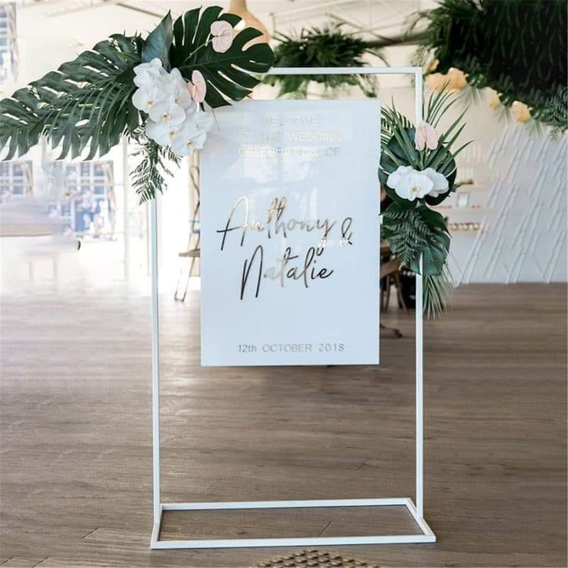 Name Signs - White Acrylic Hanging Board