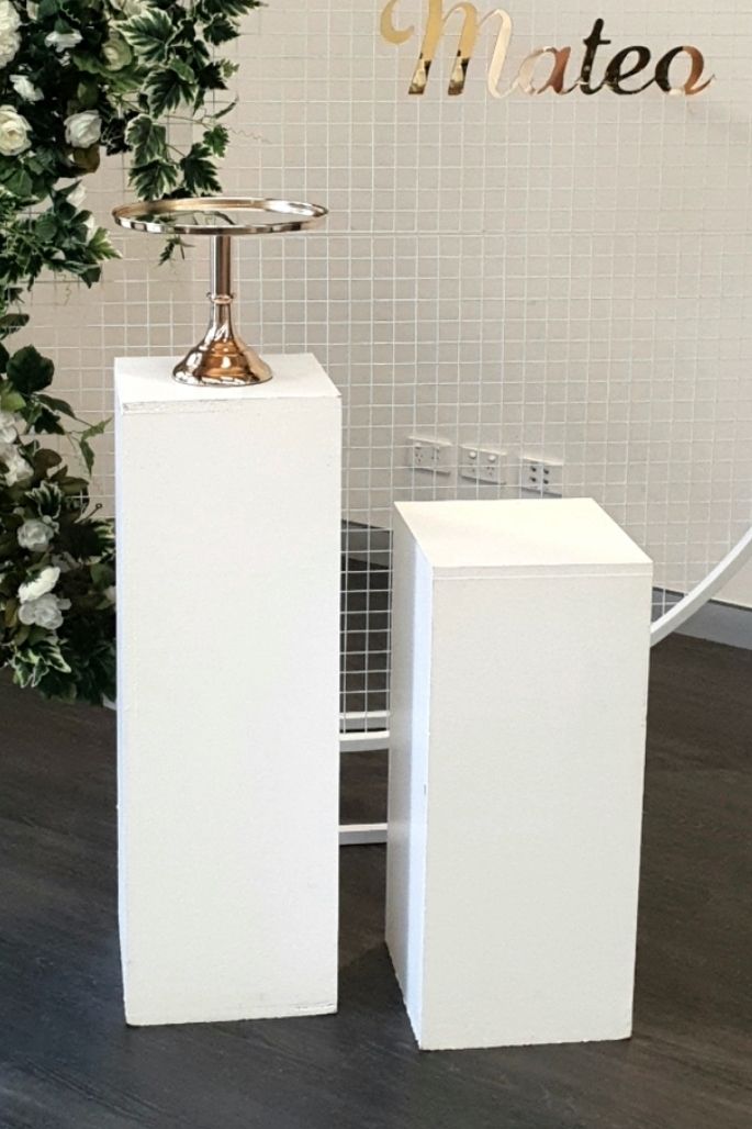 Square Plinths - White
