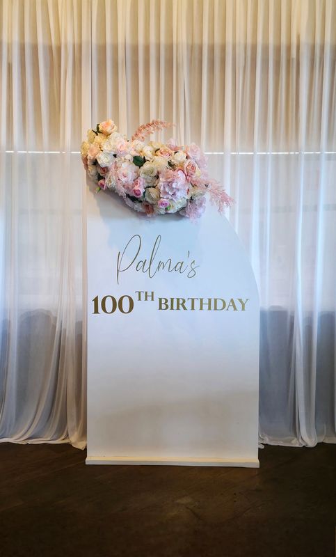 Sail Backdrop - Floral Design