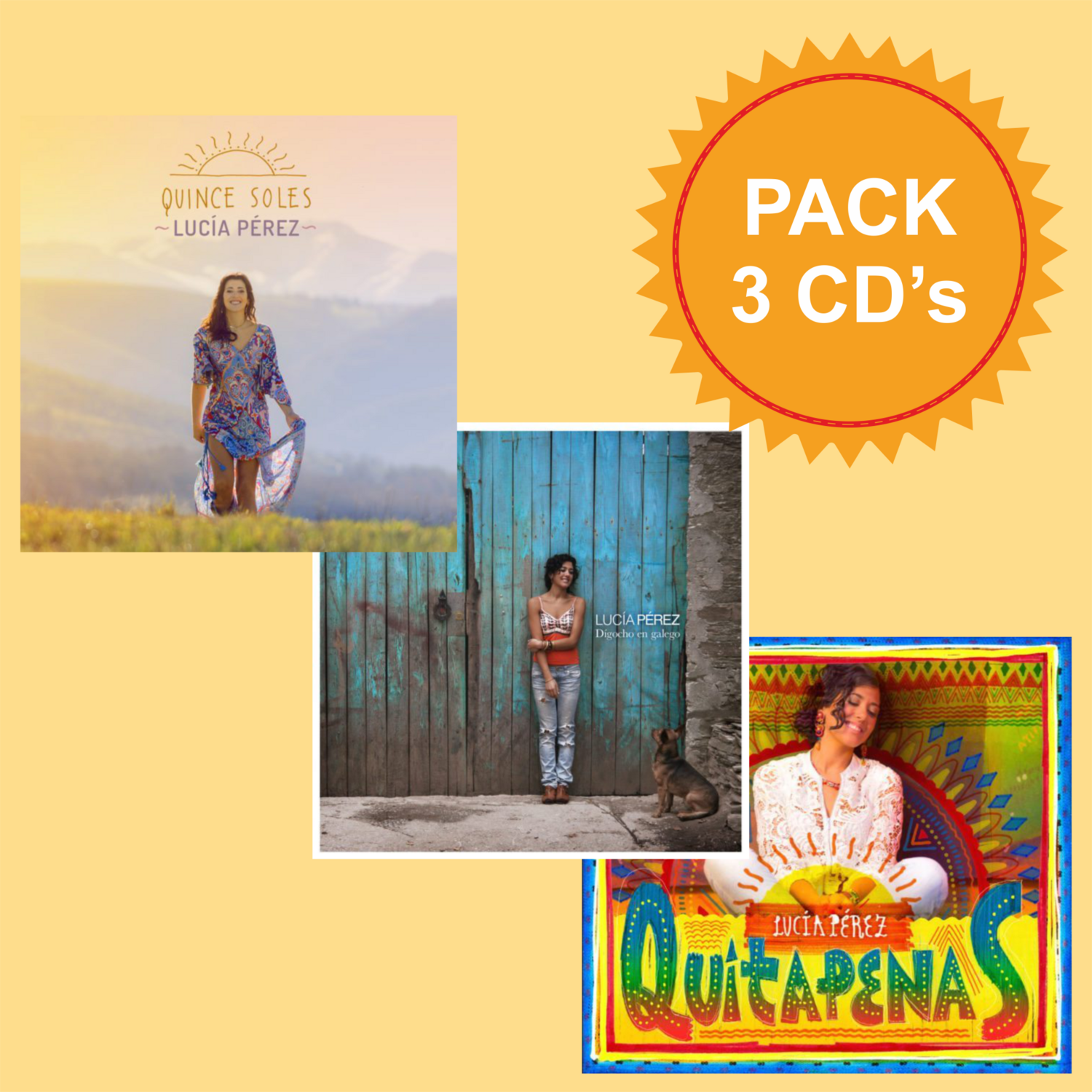 Pack 3 CD´s Lucía Pérez