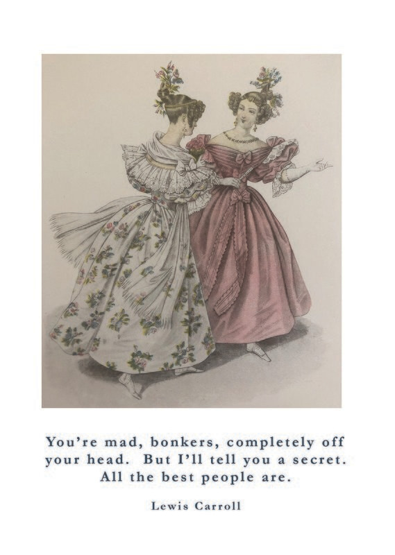 Greeting Card A Lewis Carroll Quote