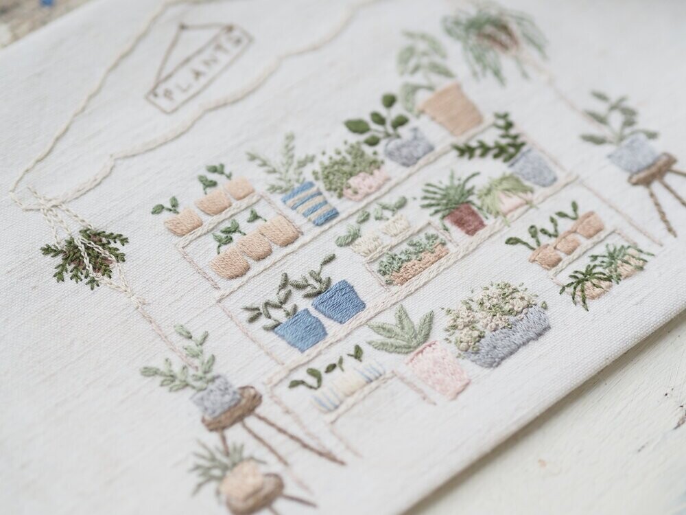 Plant Sale Embroidery Kit