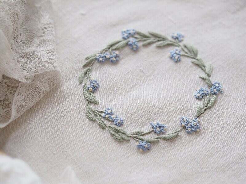 Forget Me Not Mini Embroidery Kit