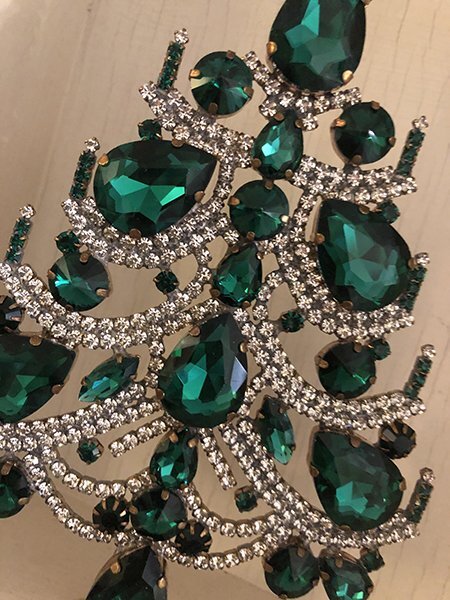 Handmade Glass Christmas Tree Emerald