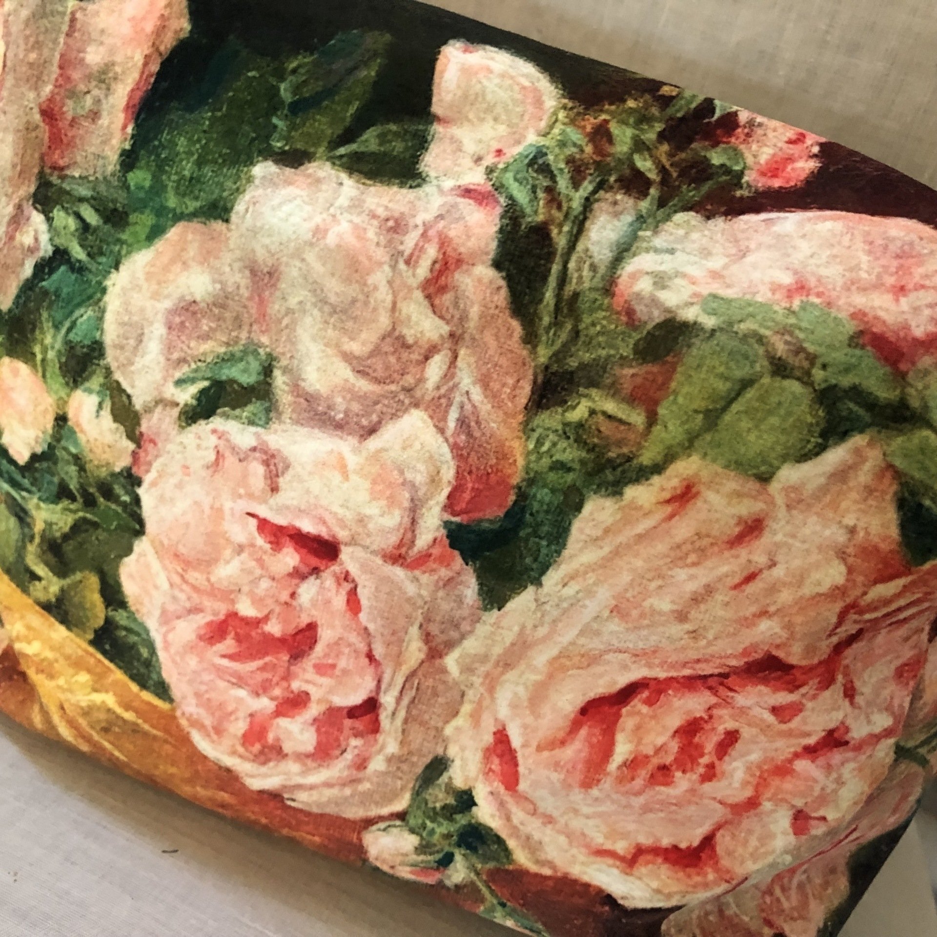 Velvet Washbag Painted Roses
