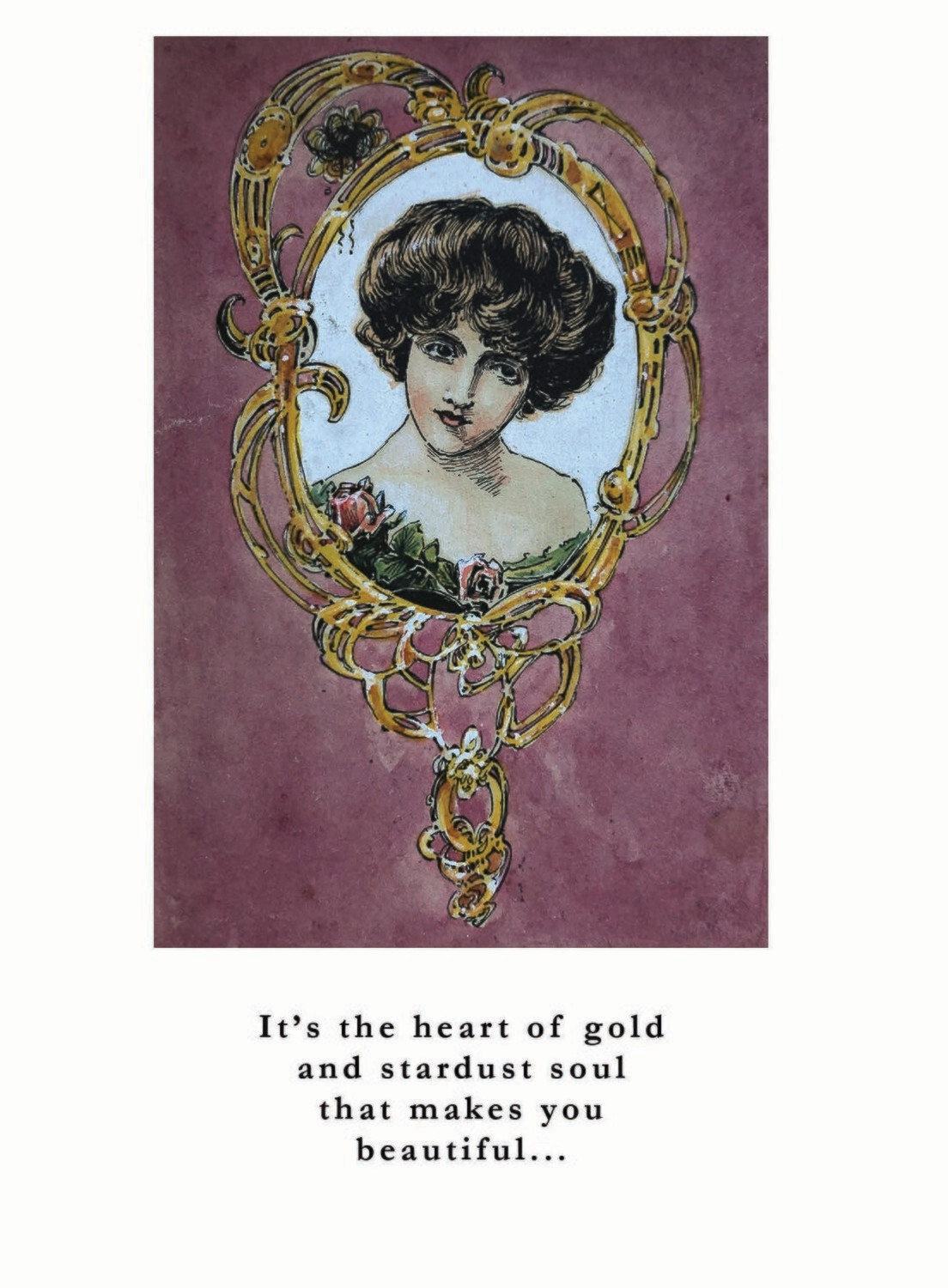 Greeting Card R Heart of Gold