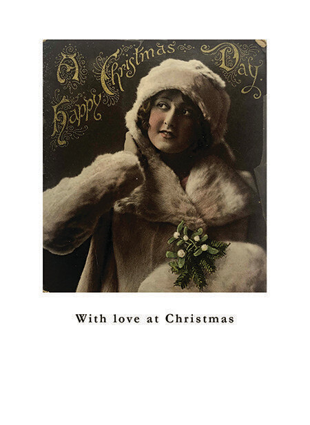 Greeting Card Christmas Lady 1