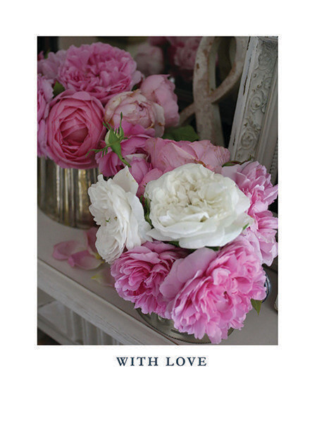 Greeting Card G Garden Roses