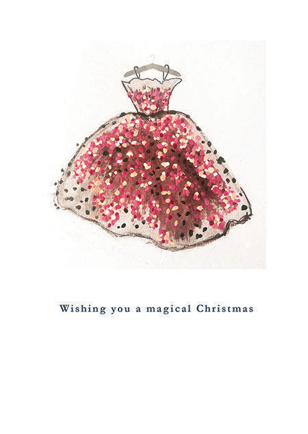 Greeting Card Christmas Party Dress