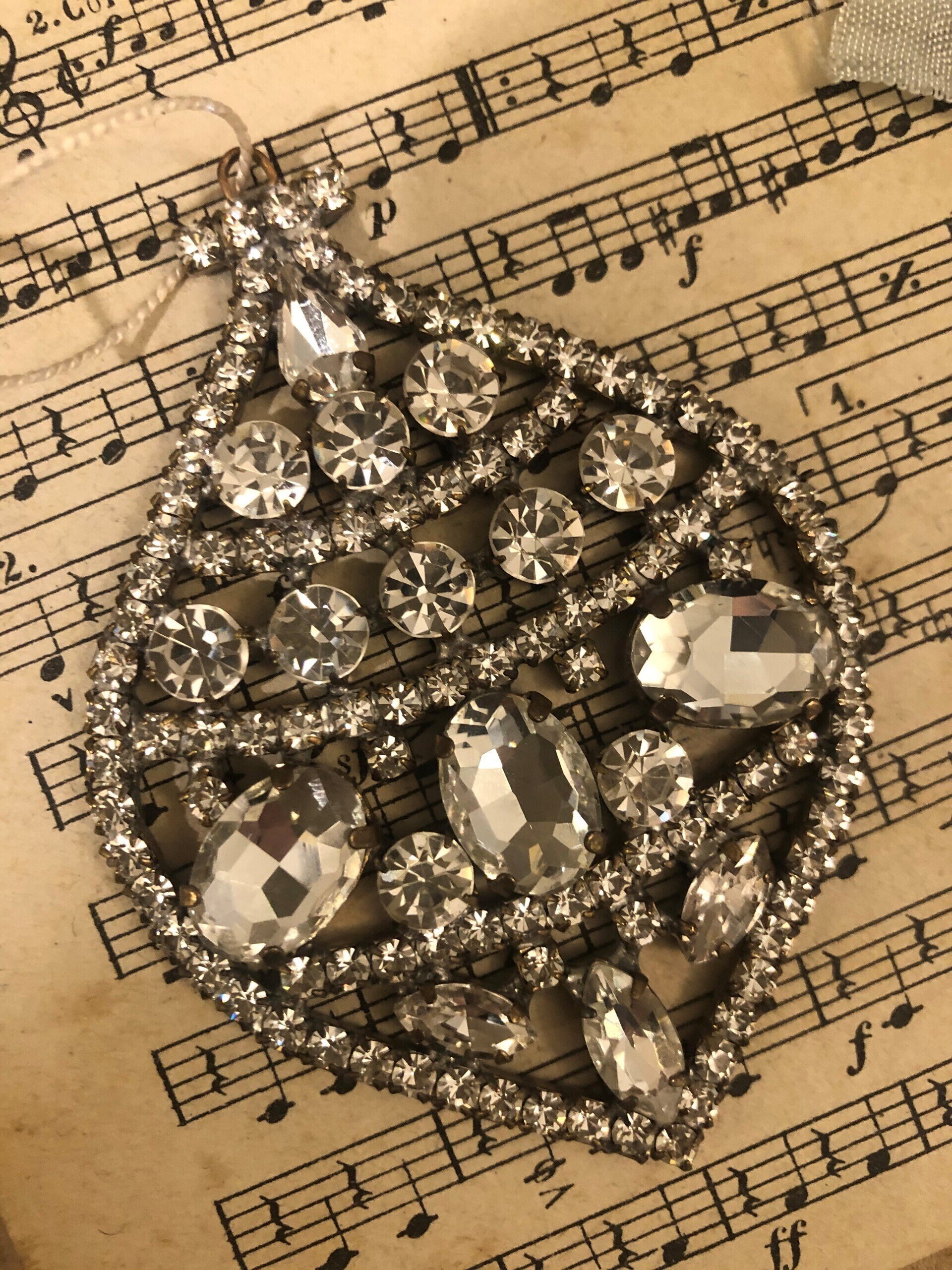 Handmade Clear Crystal Hanging Ornament