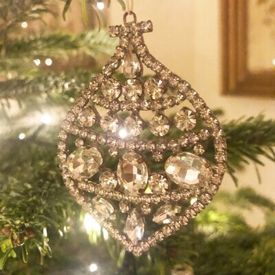 Handmade Clear Crystal Hanging Ornament