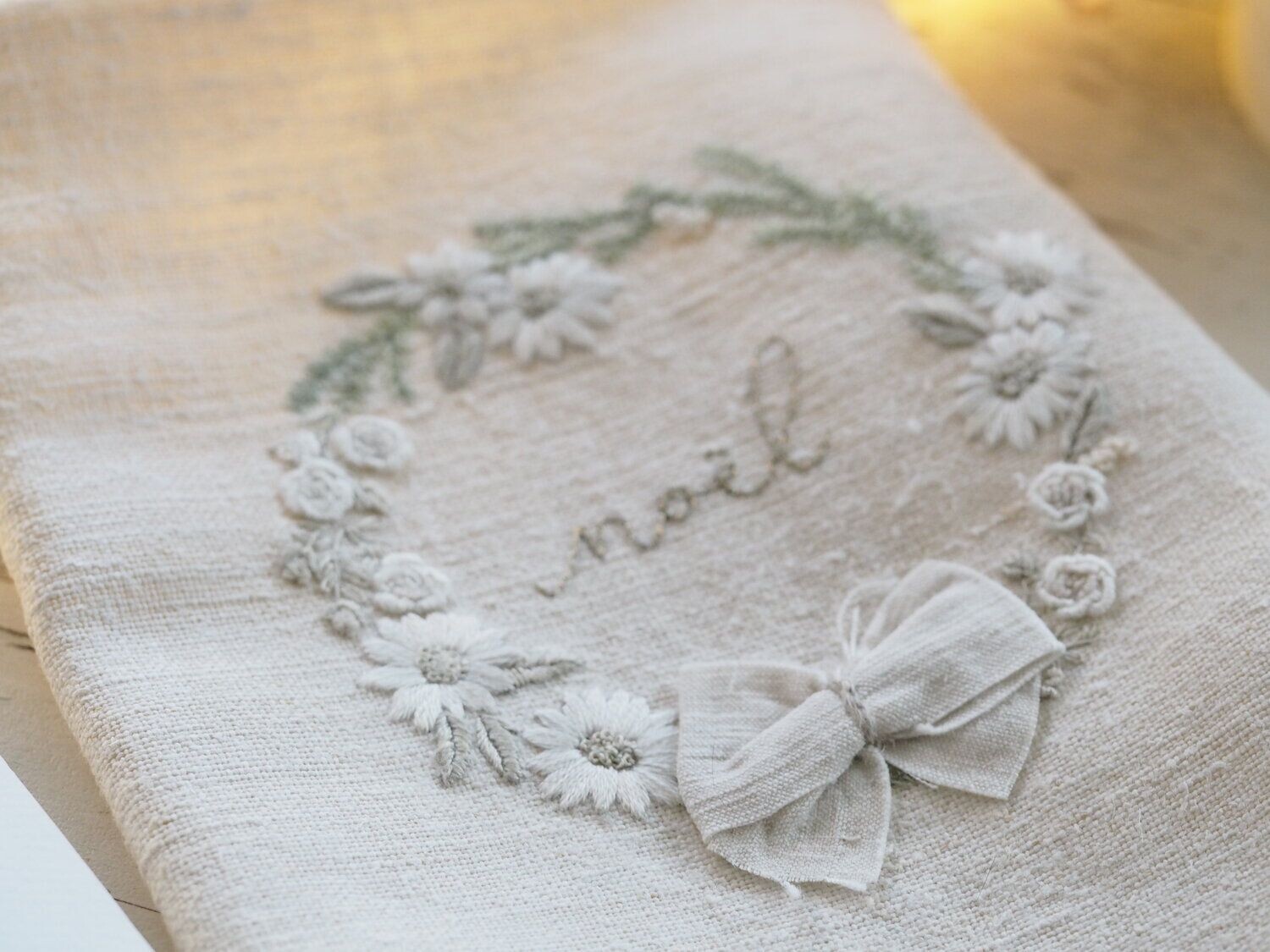 Winter White Wreath Embroidery Kit