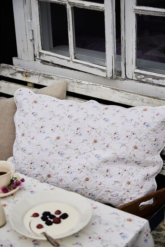 Femme Facon Wildflowers Quilted Cushion Cover Rectangle