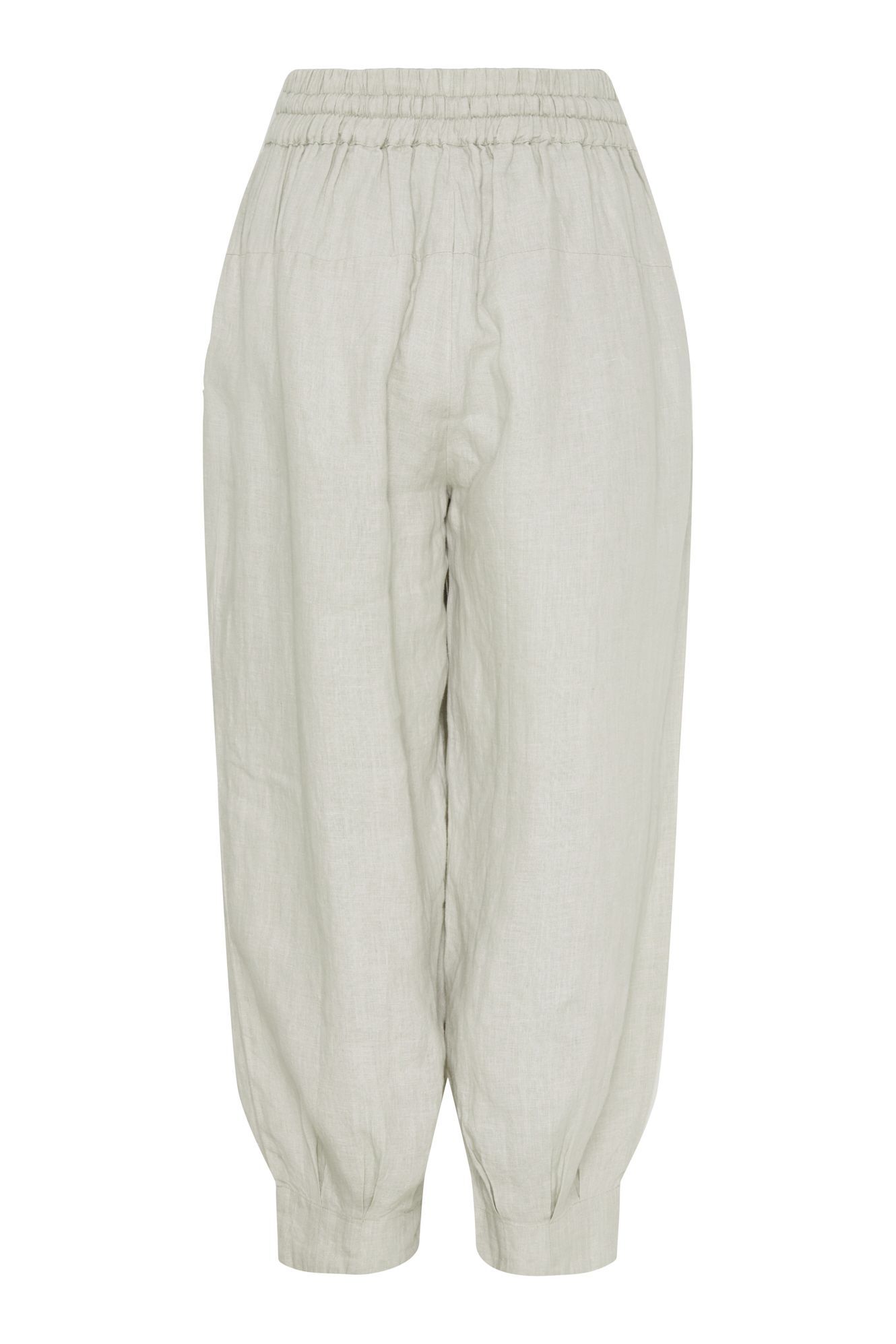 Femme Facon Catherine Linen Cropped Trousers