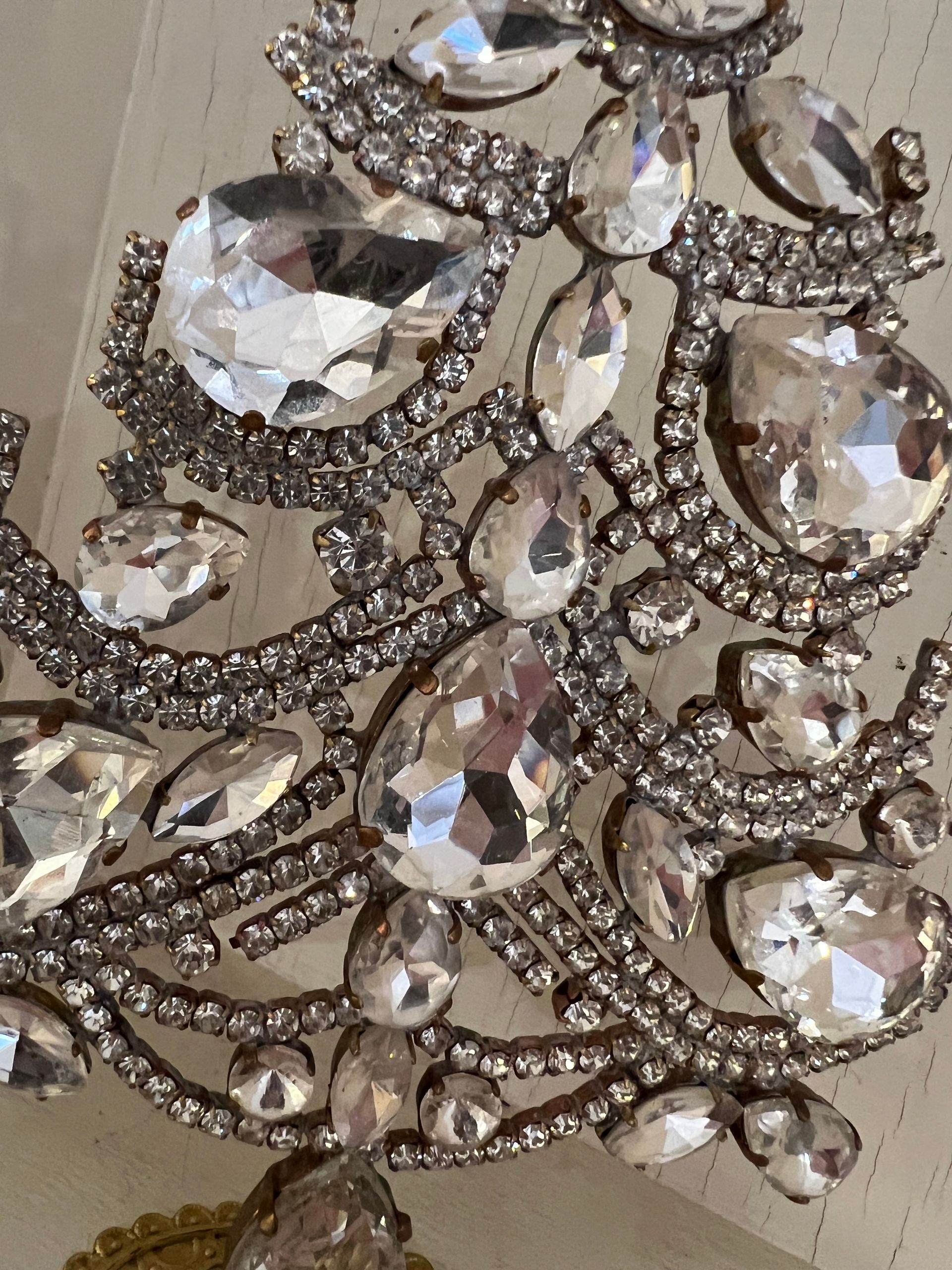 Handmade Glass Christmas Tree Clear Crystal