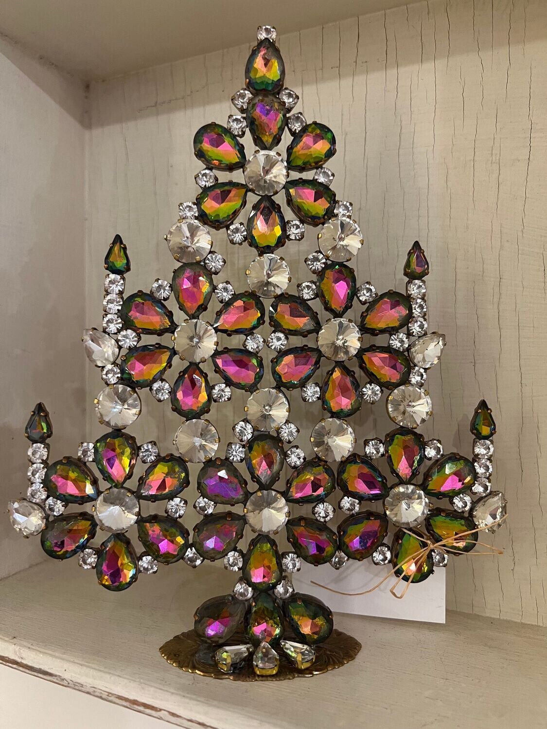 Handmade Glass Christmas Tree Large Vitrail