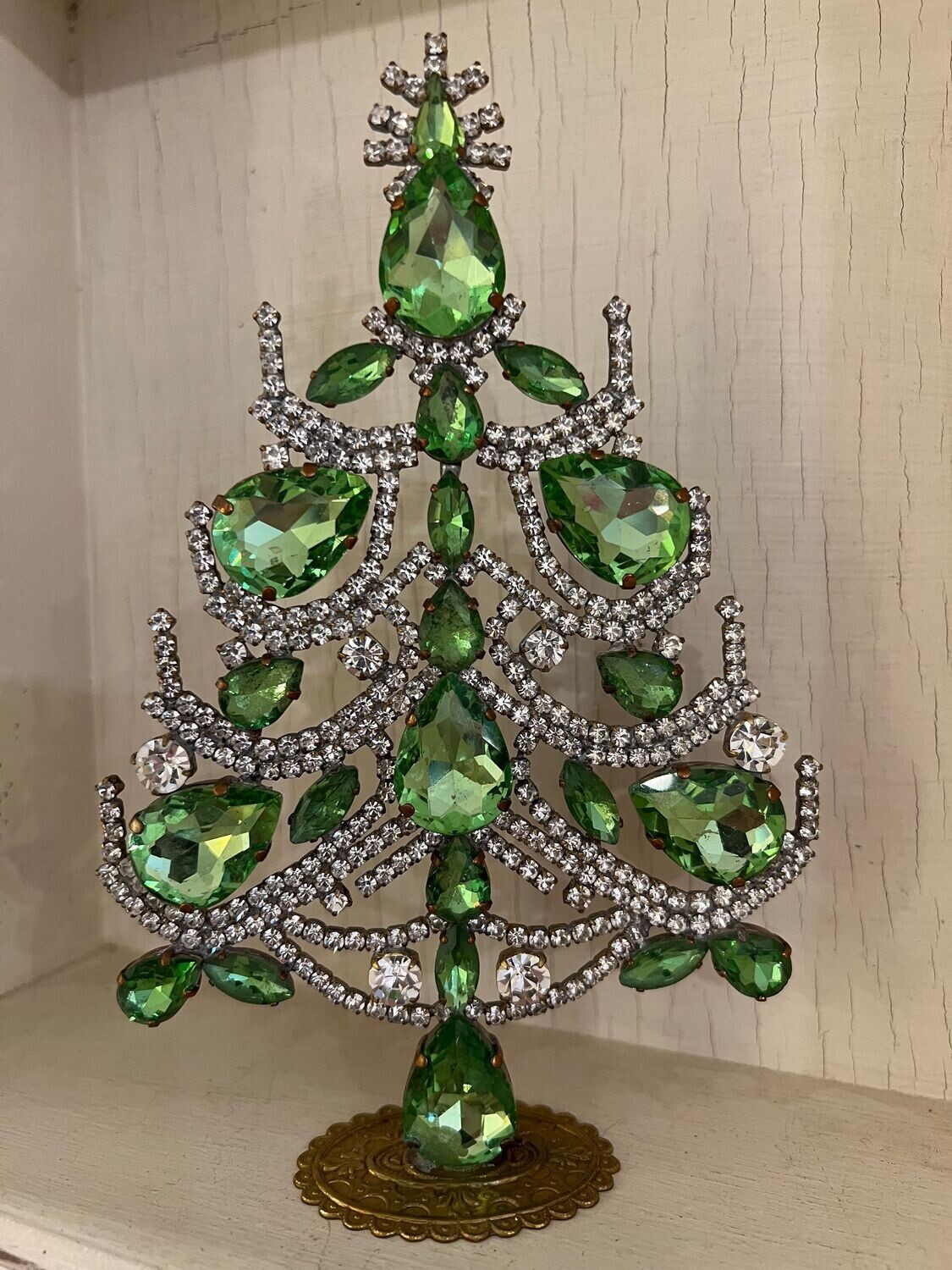 Handmade Glass Christmas Tree Pale Green