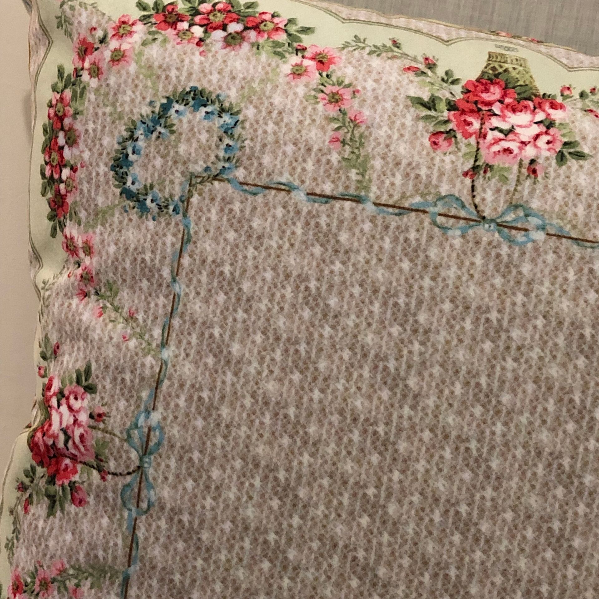 Velvet Square Cushion French Wallpaper