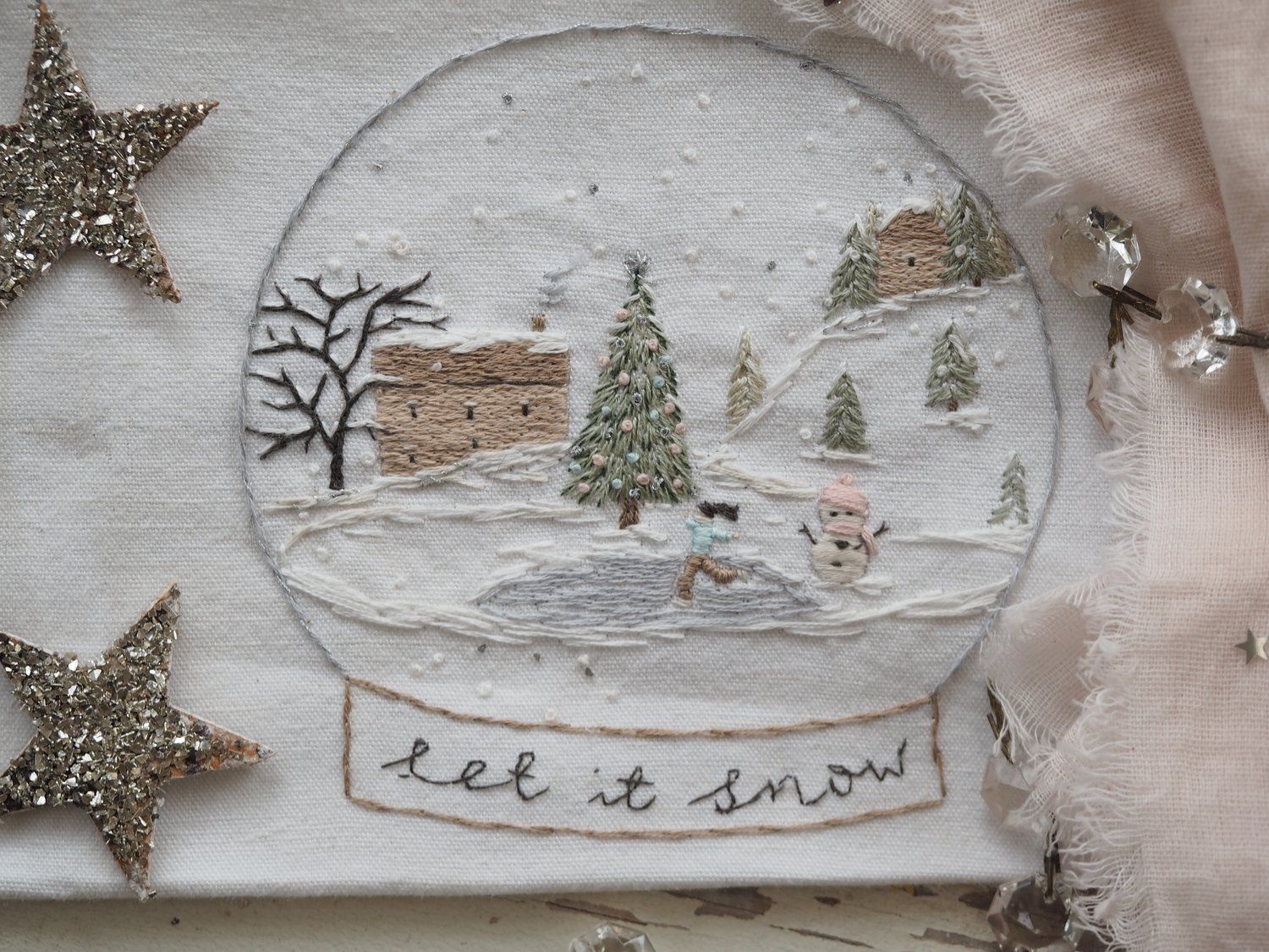 Let it Snow Embroidery Kit