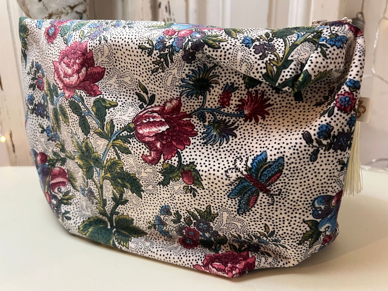 Velvet Washbag Indiennes Wallpaper