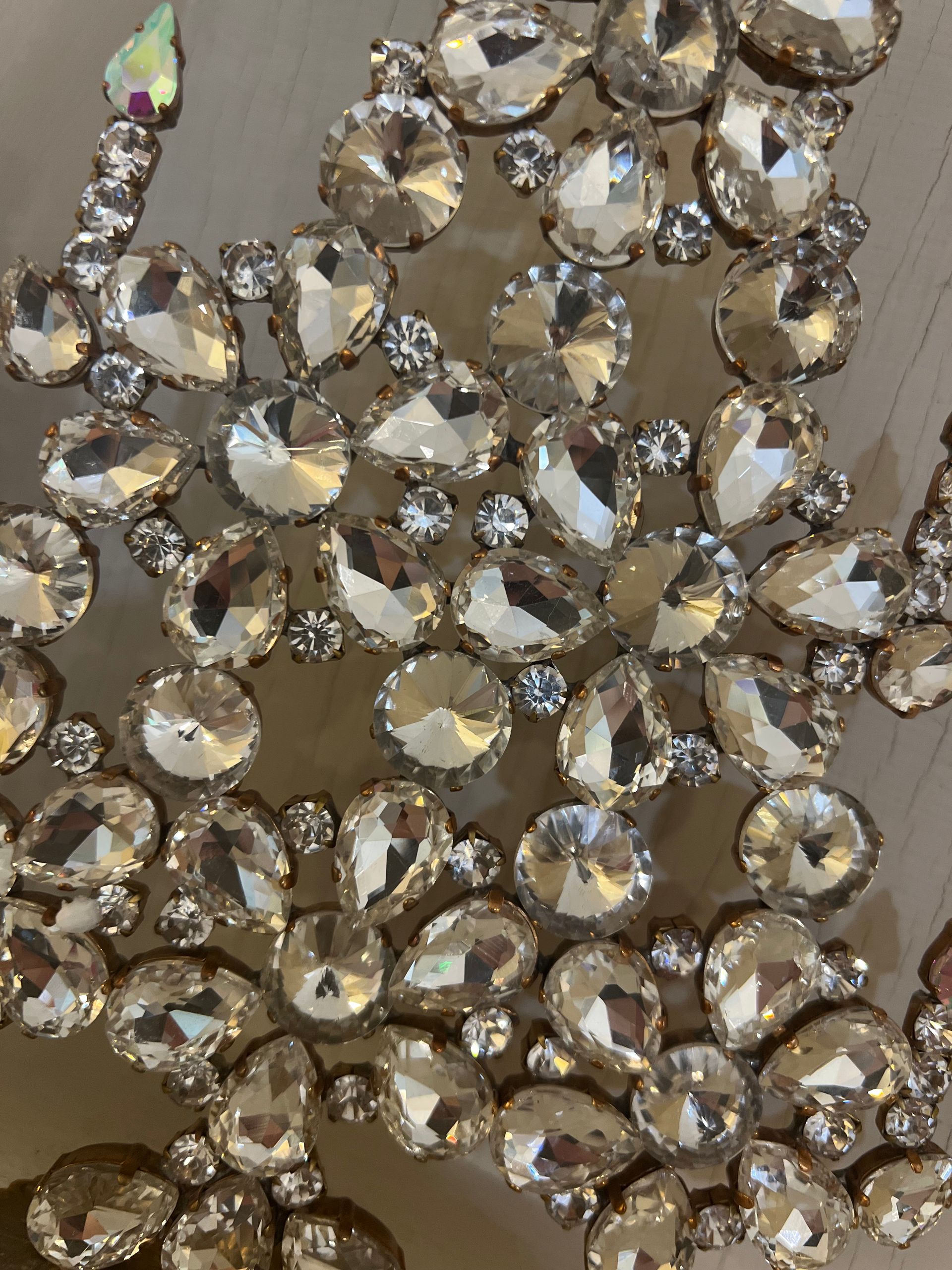 Handmade Glass Christmas Tree Large Clear Crystal