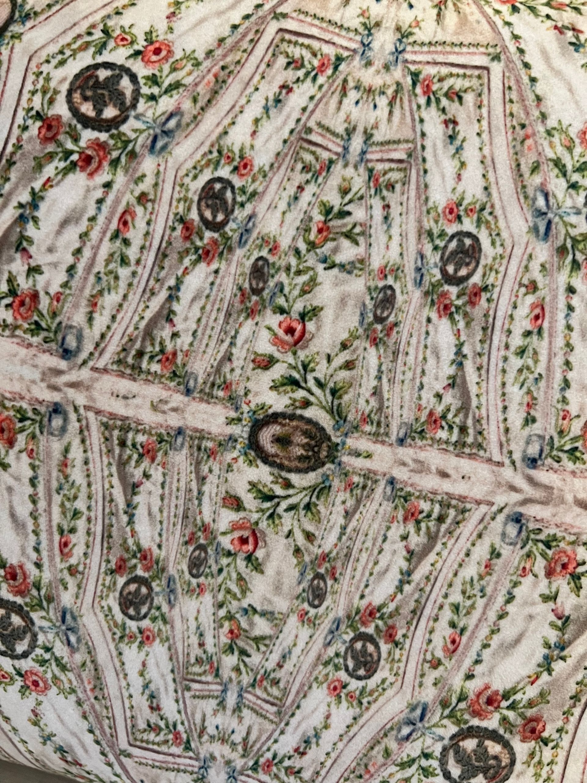 Velvet Square Cushion Georgian Waistcoat