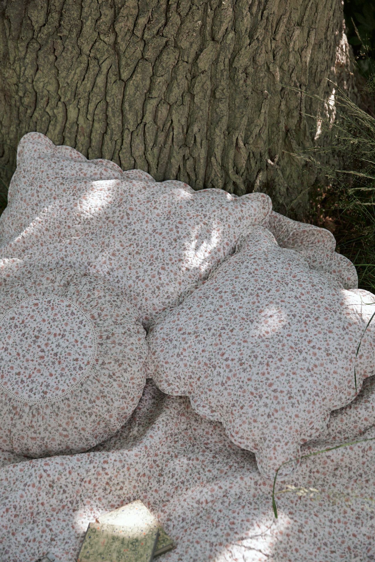 Anne-Mi  Rosy Blossom Quilted Cushion Square