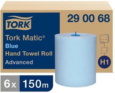 Tork Matic HT 290068 2ply Blue H1 150m x6