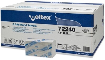 Celtex 2Ply Z Fold H/Towel 3750 Sheet 24 X 22