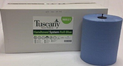 QUALITY 12 PACK OF DOUBLE PLY BLUE ROLL HAND CLEANER TOWEL TISSUE PAPER GARAGE 