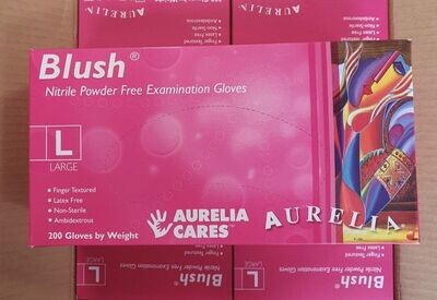 Aurelia Blush Nitrile Powder Free Large x200 78888