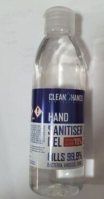 250ml Clean Hands Hand Sanitiser Pump Action