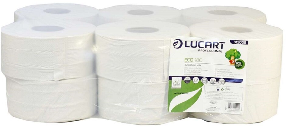 Lucart Eco Natural Mini Jumbo  180M X 12 ROL