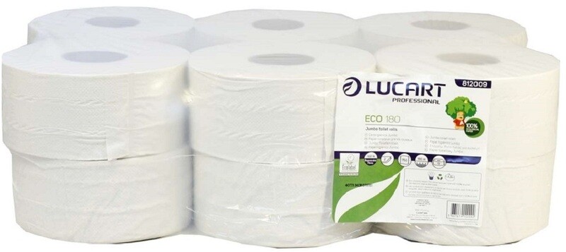 Lucart Eco Natural Mini Jumbo  180M X 12 ROL