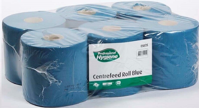 C/feed 3ply Blue roll 150mx20cmx6rolls