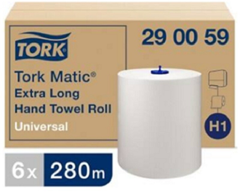 Tork Matic HT 290059 1ply White 280m X6