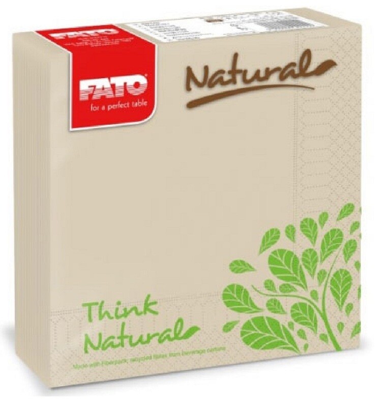 Lucart Eco Natural Disp Napkins 2pl 40x150