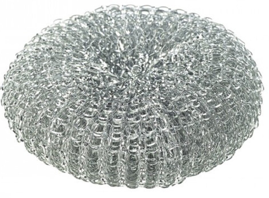 38g Galvanised Heavy Duty Steel Scourer x10