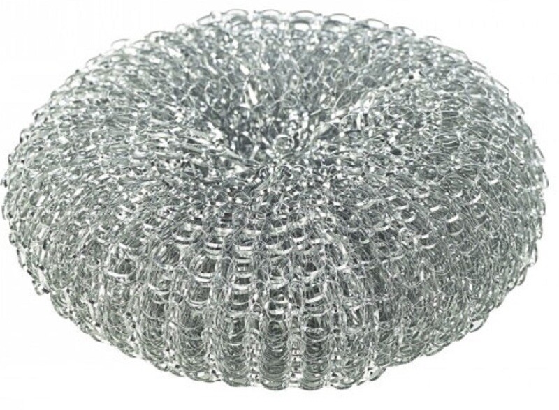 38g Galvanised Heavy Duty Steel Scourer x10