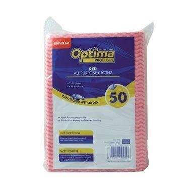 Optima Universal Cloths Red x50