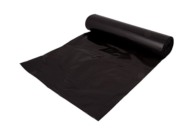 26x44 Black Refuse Bags 160g Pluto 8 rollsx25 (200bags)