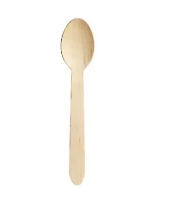 110mm Wooden Teaspoon (10x100)
