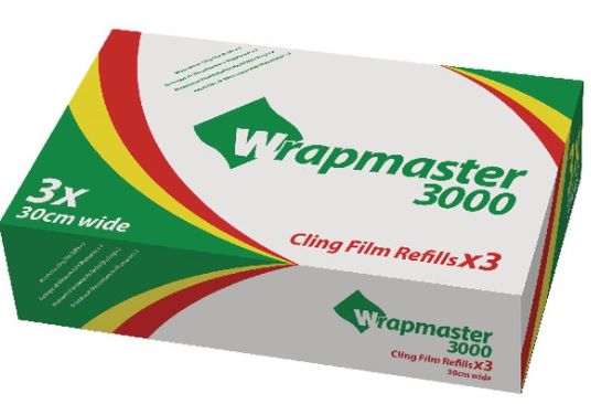 12" Wrapmaster Cling film 30CM (x 3 rolls)