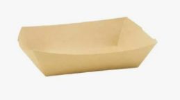 2lb Kraft Greenspirit Paper Food Tray x1000