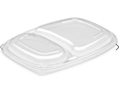 Lids For 34oz 2-Compartment Microwaveable Containers (16x20)
