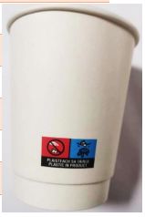 8oz Compostable Double Wall Cups x500