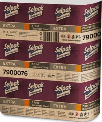 Selpak 2ply Zfold White Hand Towels x2400