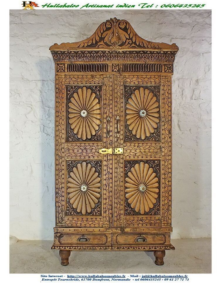 Ancienne armoire indienne JN15-JNL009​