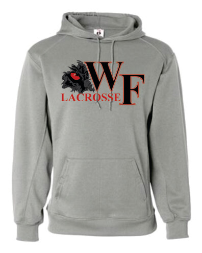 WF Lacrosse Gray Performance Wear Hoodie WF Lacrosse Gray Performance Wear Hoodie